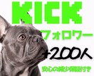 Kickフォロワー増やします フォロワー＋200人で一気に収益化圏内へ！✨安心の減少保証付 イメージ1