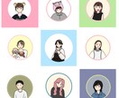 シンプルで個性的なアイコンお描きします リアルな似顔絵はちょっと…という方にもぴったり！ イメージ5