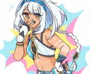 人物イラストなんでも描きます アニメ塗りの簡単な背景のキャラクター絵を早期納品します イメージ4
