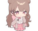 表情豊かで存在感のある二頭身ミニキャラ制作します グッズやワンポイントに！同人グッズ制作の経験あり！ イメージ3