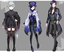 Vtuber用Live2Dモデル原画作ります モデリングオプションあり！人外、動物もOK！ イメージ6
