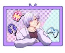 動画配信用素材、サムネ絵素材などを描きます 背景無しのキャラクター絵、イラスト素材のご依頼を承ります イメージ3