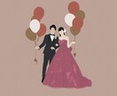 お写真から韓国風のおしゃれなイラストにします 結婚式はもちろん、アイコンやプレゼントにもおすすめ！ イメージ4