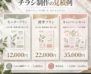 美容クリニック向け集客チラシを制作しますます 現場・販促経験を活かし、内容構成からデザインします イメージ4