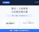 請求・入金管理と月次経営レポートを作成します 売上・利益・未入金を毎月1枚で見える化 イメージ1