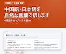 中国語⇄日本語を自然な言葉で訳します 中国語ネイティブ×日本語N1。商品ページ・観光案内に イメージ1