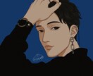 アナタのお写真をビビットな似顔絵イラストにします SNSのアイコンやホーム画面、プレゼントや名刺などに！！ イメージ4