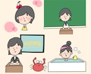 格安【最短即日】ゆるくてかわいい似顔絵を描きます アイコンにも＊ほっこり優しいミニキャラ＊時にシュール イメージ7