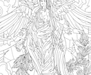オリジナル塗り絵制作します 個人で楽しむもよし、子供、病人にプレゼントするもよし、です。 イメージ2