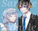 SNS用ペアアイコンをお描きします 男の子、女の子を中心にお描きします！ イメージ3