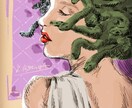 雑なイラスト描きます クロスハッチングでガリガリ描いてグラフィックと色で仕上げます イメージ4