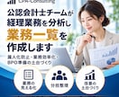公認会計士が業務分析による業務一覧を作成します 経理のブラックボックスを解消！現状の業務を可視化します イメージ1