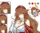 早い！制作を目指し貴方好みの立ち絵、描きます アイコンを私の絵柄で制作してご提供を致します イメージ1
