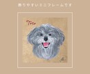 温もりを感じるペット似顔絵を描きます 贈りものにも最適なミニ似顔絵です♪ イメージ7