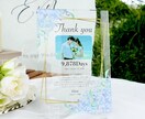 世界に一つの子育て感謝状を作成いたします 透明感と高級感が素敵！アクリル素材の子育て感謝状 イメージ1