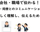 会社でのコミュニケーション力をアップします 正しく理解し、正しく伝えるために イメージ1