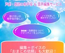 声劇・ボイスドラマの音声編集承ります 実績作りのため期間限定価格でのご提供！雰囲気作り大切にします イメージ1