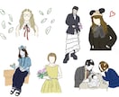 写真をシンプルでお洒落な線画イラストにします お気に入りの写真をお洒落なアイコンや待ち受け画面に♫ イメージ2