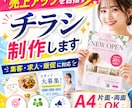 売上アップを目指すチラシ制作します 集客・求人・販促に強いデザイン提案 イメージ1
