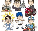 名刺、アイコン、贈り物用似顔絵、イラスト作成します 誇張は控えめでそっくりな似顔絵やポップなイラストを描きます イメージ5