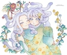 商用可！透明水彩で豪華！華やかな1枚を作成します 鑑賞用/小説等の表紙や挿絵/配信サムネ/グッズ/HPなど イメージ2