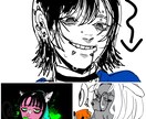 SNSのアイコン描きます かっこいい系の絵柄でアイコン作成します イメージ1