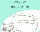 フランス語 50分  発音矯正レッスンします 通じる発音をわかりやすく説明します イメージ1