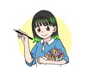 アイコンにできる！かわいい女の子イラスト描きます 丁寧で希望通りのイラストにします！細かいリクエスト◎ イメージ3