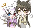 かわいいSDイラスト描きます かわいい選べる2種類の絵柄でお描きします！ イメージ5