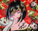 MV・Vtuber・SNS向けイラストを描きます 強い色彩表現で記憶に残る女の子イラストを制作します イメージ4