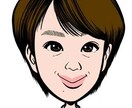 綺麗でPOPな似顔絵描きます ちょっとデフォルメした、POPで可愛い似顔絵です！ イメージ2