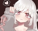女の子の創作イラストを提供します 可愛らしい女の子のアイコンやヘッダー依頼してみませんか？？ イメージ1