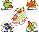 ポップで可愛いオリジナルロゴを作成します お店やブランドに使えるポップなロゴを制作 イメージ3