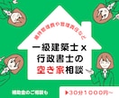 空き家の相談、行政書士ｘ一級建築士に相談できます 今すぐ行動、空き家の責任を明確にしましょう。 イメージ1