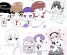 簡易的なイラストお描きします 3L、コテ単、夢絵など対応しております。 イメージ1