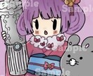 可愛いイラスト、アイコン制作いたします 似顔絵、創作キャラ等。アイコン、ブログ、SNSにおすすめ！ イメージ2