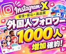 特典付き！Instagramフォロワー増やします 外国人フォロワー1,000人～増やすようプロモーションします イメージ1