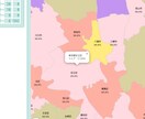 Excelから地図マッピングできます 集計や分布図等、地図を色分けし表示できます。 イメージ5