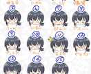 顔だけのシンプルなオリジナルアイコン描きます 差し込んで吹き出しや紹介に使いやすい！ イメージ3