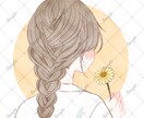 可愛い髪型描きます 後ろ姿だけで魅せることができるアイコンです✿︎ イメージ2