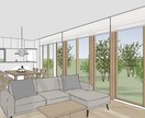 1戸まるごと3D化！住宅建築パース作成します 提案や検討に最適！1戸まるごと立体化で使いやすいパース イメージ1