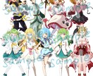 キラキラで可愛いイラスト描きます アイコン、ヘッダー、一枚絵など！用途に合わせておまかせあれ♪ イメージ6
