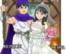 お好みのタッチでウェルカムボードお描きいたします ☆キャバスにプリントして郵送も可能です☆ イメージ2