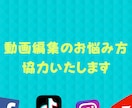 SNS動画での発信活動のお手伝いをいたします 動画編集に悩みがある方協力いたします イメージ1