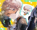 目を引くSNSアイコン描きます 透明感のある色鮮やかなイラストを提供できます！ イメージ1