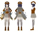 キャラクターデザインを提供します ゲームなどに使われるキャラクターの立ち絵を制作します。 イメージ1