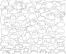 まんまる集合イラスト描いてます 癒しのまんまるキャラクターが1枚の紙に集合！ イメージ5