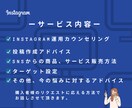 Instagram初心者さん支援します 丁寧なヒヤリングでお悩み解決致します。初回限定格安価格！ イメージ3