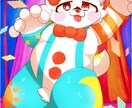 ケモノ、ドラゴンイラストを描きます ゆるくてかわいいデフォルメ調のイラストを描きます イメージ3