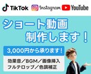 各動画サイト用のショート動画を編集します 各動画サイトに投稿したいショート動画を編集します！ イメージ1